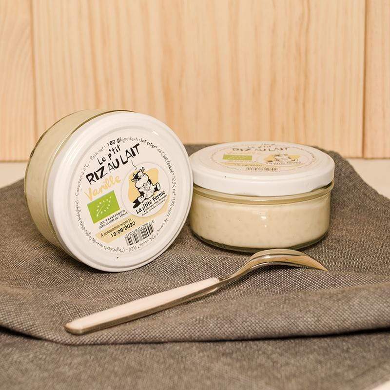 Riz au lait vanille BIO - 160g La p'tite ferme vrac-zero-dechet-ecolo-toulouse