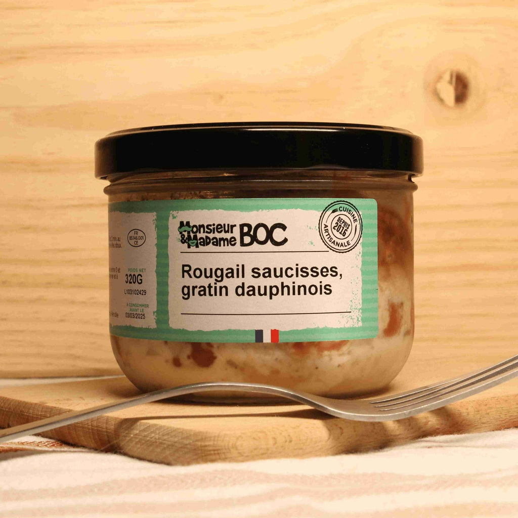 Rougail Saucisses, Gratin Dauphinois - 320g La Centrale du Bocal vrac-zero-dechet-ecolo-toulouse