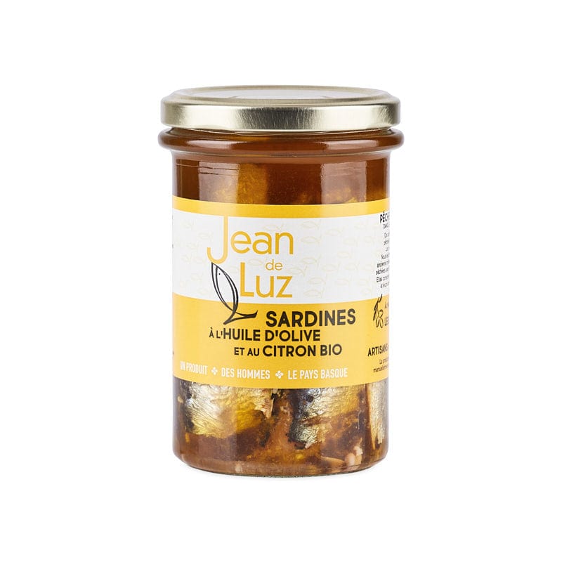 Sardines à l'huile d'olive et au citron - 270g Jean de Luz vrac-zero-dechet-ecolo-toulouse