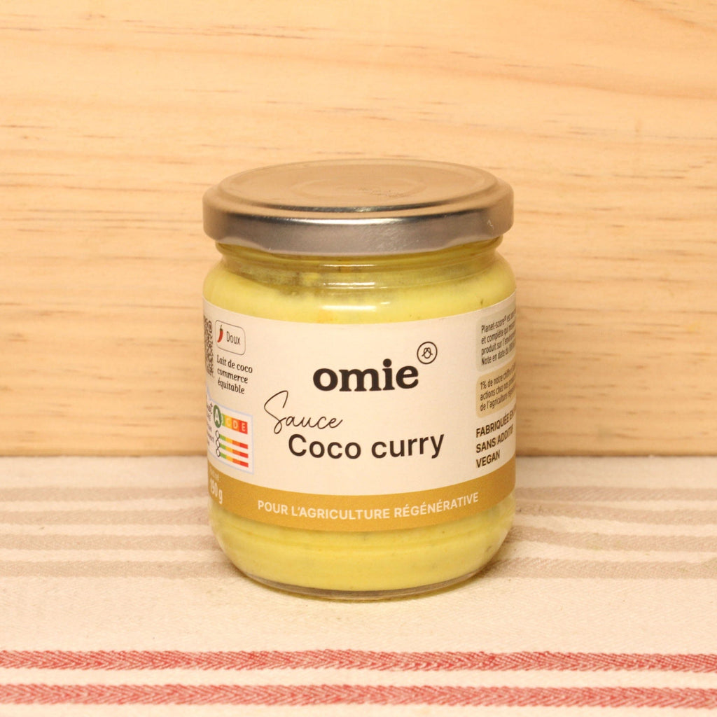 Sauce coco curry jaune de Madras - 190g Omie vrac-zero-dechet-ecolo-toulouse