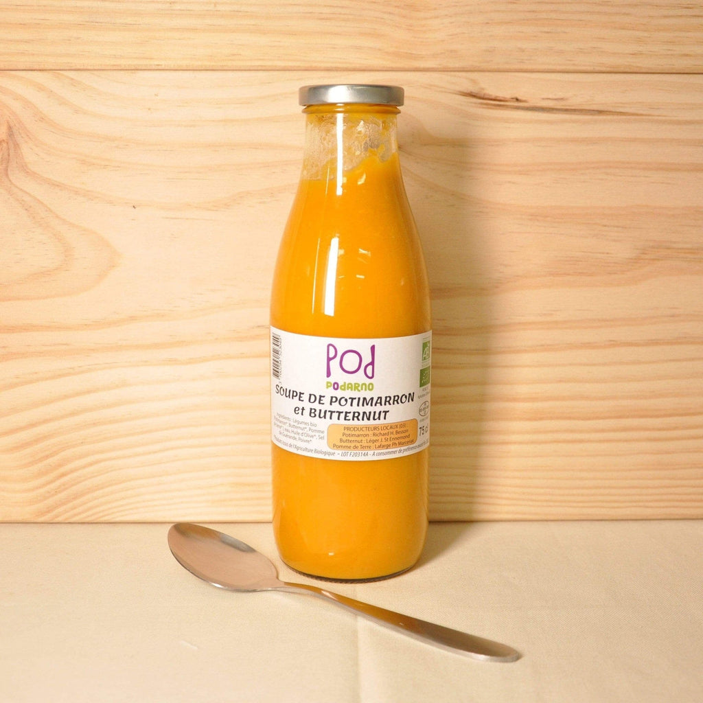 Soupe de potimarron et butternut BIO - 75cl Podarno vrac-zero-dechet-ecolo-toulouse
