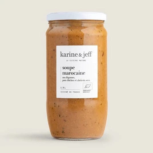 Soupe Marocaine - aux légumes, pois chiches et abricots secs BIO - 78cl Karine & Jeff vrac-zero-dechet-ecolo-toulouse