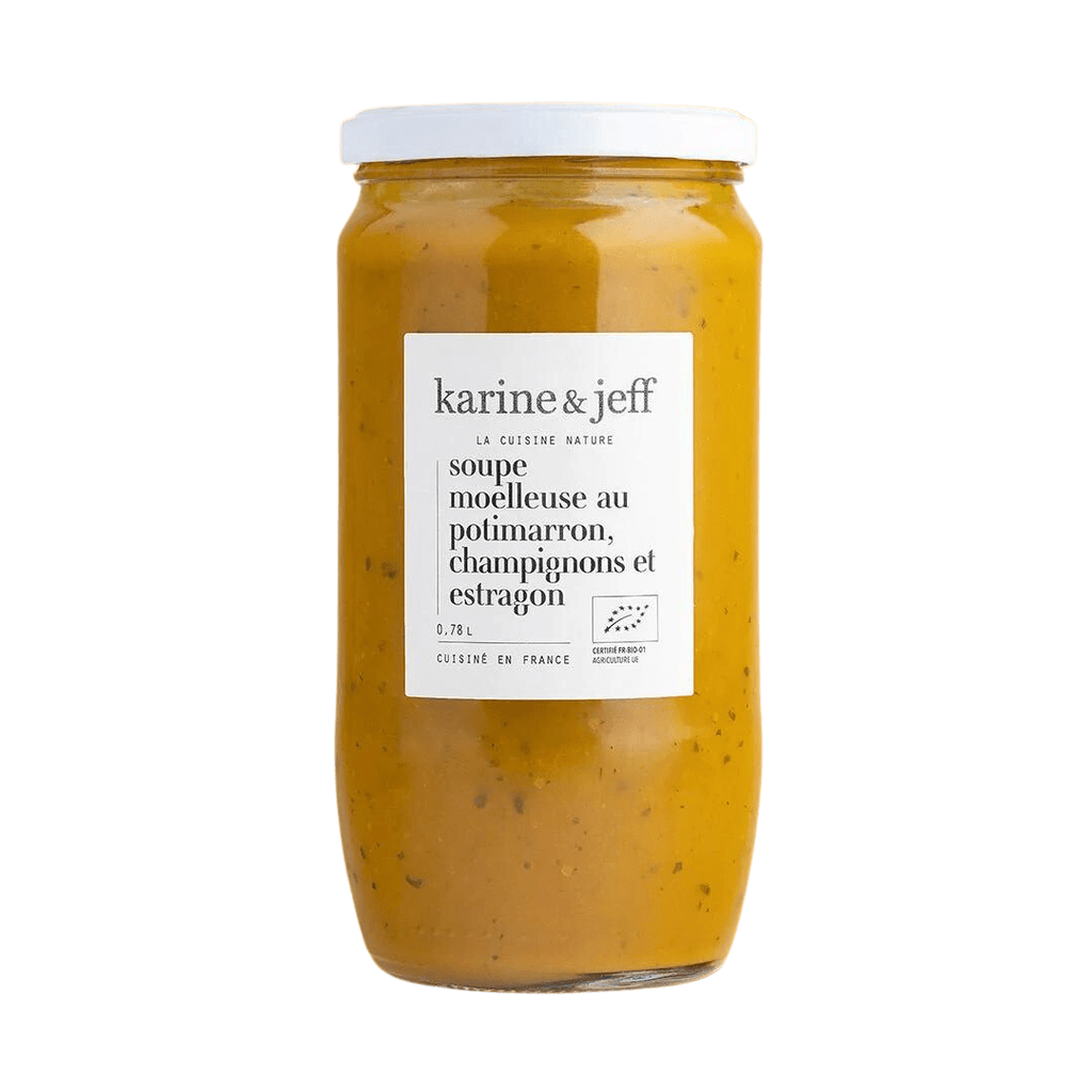 Soupe moelleuse au potimarron, champignon et estragon BIO - 78cl Karine & Jeff vrac-zero-dechet-ecolo-toulouse