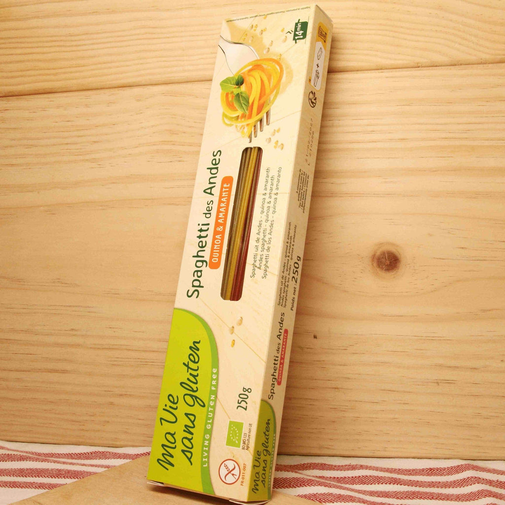 Spaghetti des Andes quinoa & amarante sans gluten BIO - 250g Ma vie sans gluten vrac-zero-dechet-ecolo-toulouse