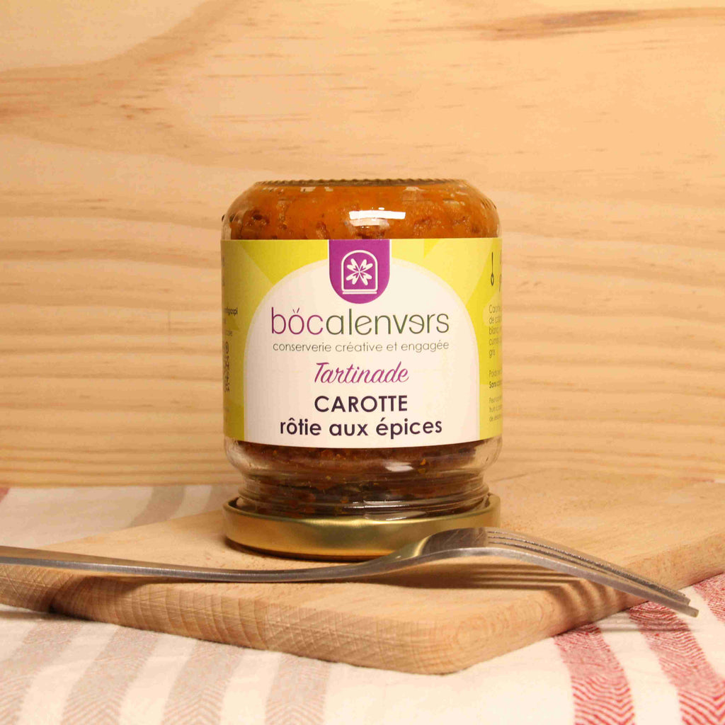Tartinade carotte Rôtie - 200g Bocalenvers vrac-zero-dechet-ecolo-toulouse