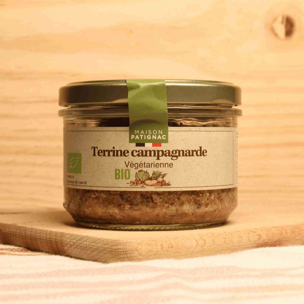 Terrine campagnarde végétarienne  BIO - 180g Maison Patignac vrac-zero-dechet-ecolo-toulouse