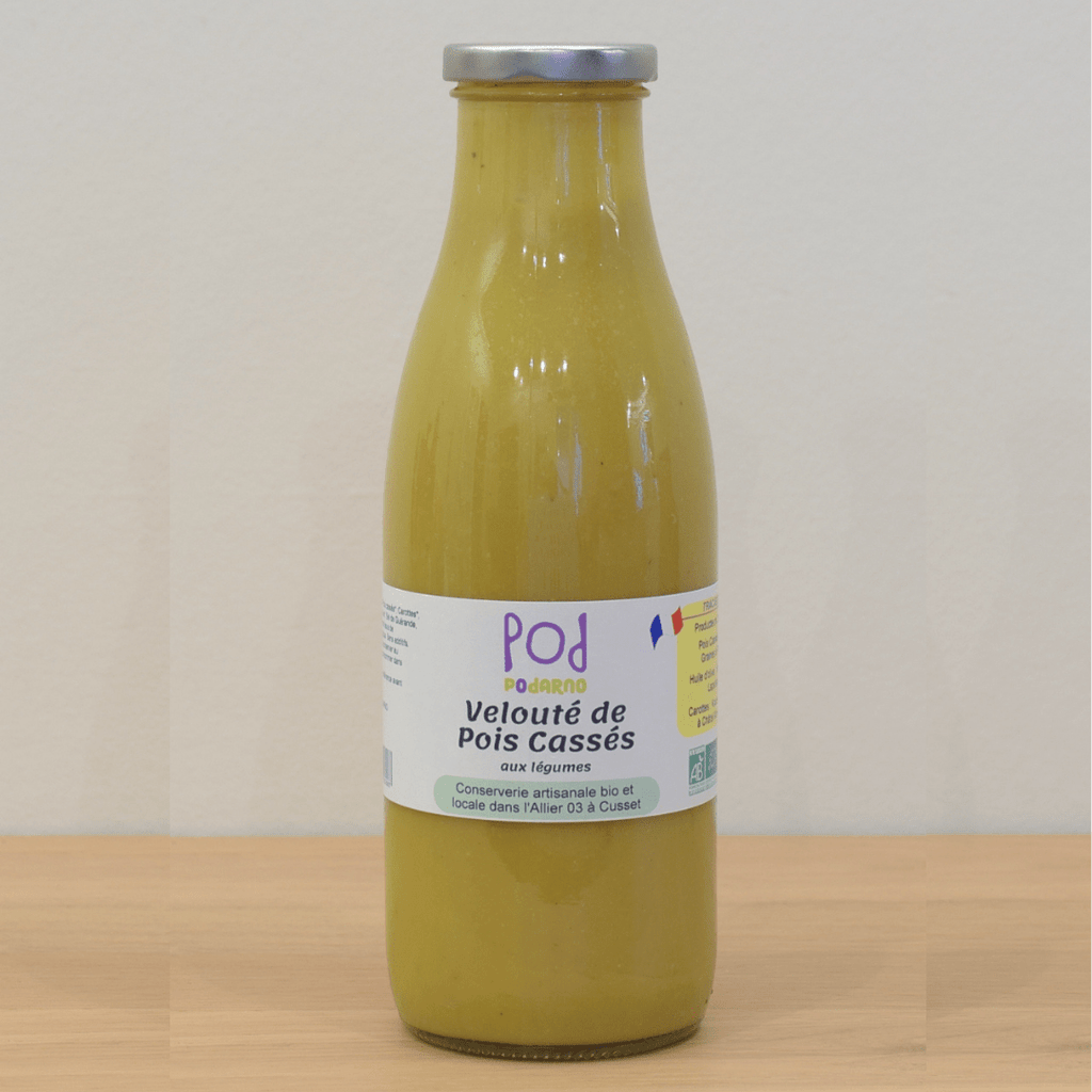 Velouté de pois cassés aux légumes BIO - 75cl Podarno vrac-zero-dechet-ecolo-toulouse