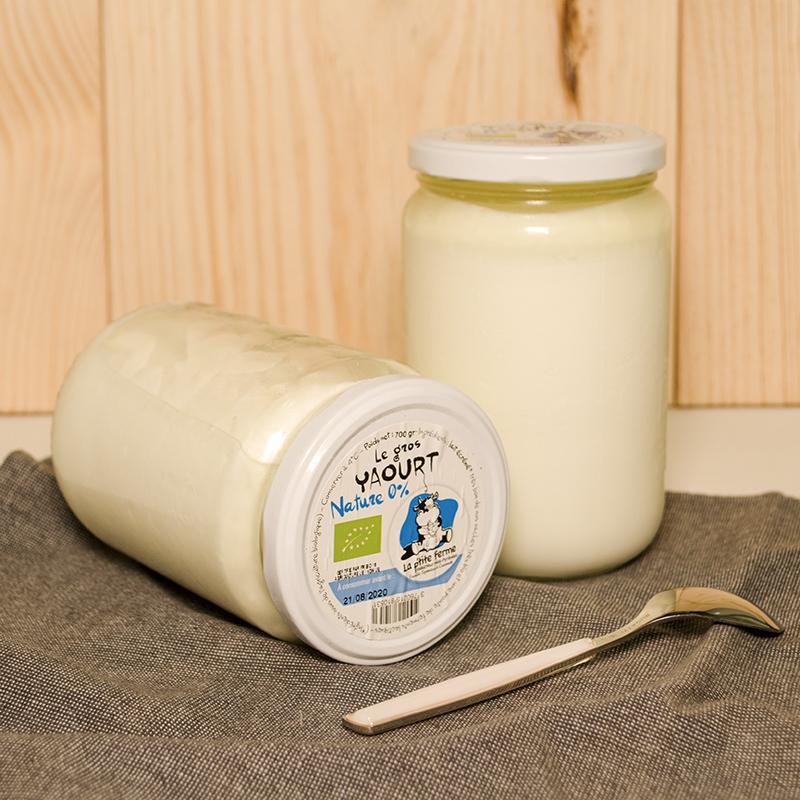 Yaourt 0% BIO - 700g - ANTIGASPI La p'tite ferme vrac-zero-dechet-ecolo-toulouse