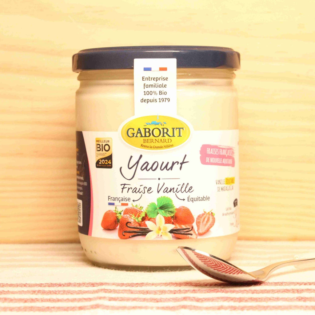 Yaourt brassé Fraise-Vanille BIO - 400g - ANTIGASPI Bernard GABORIT vrac-zero-dechet-ecolo-toulouse