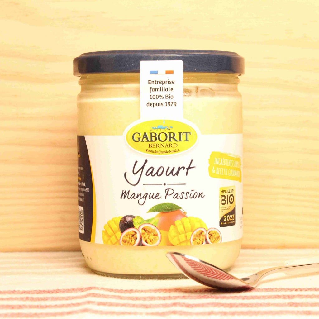 Yaourt brassé Mangue-Passion BIO - 400g - ANTIGASPI Bernard GABORIT vrac-zero-dechet-ecolo-toulouse