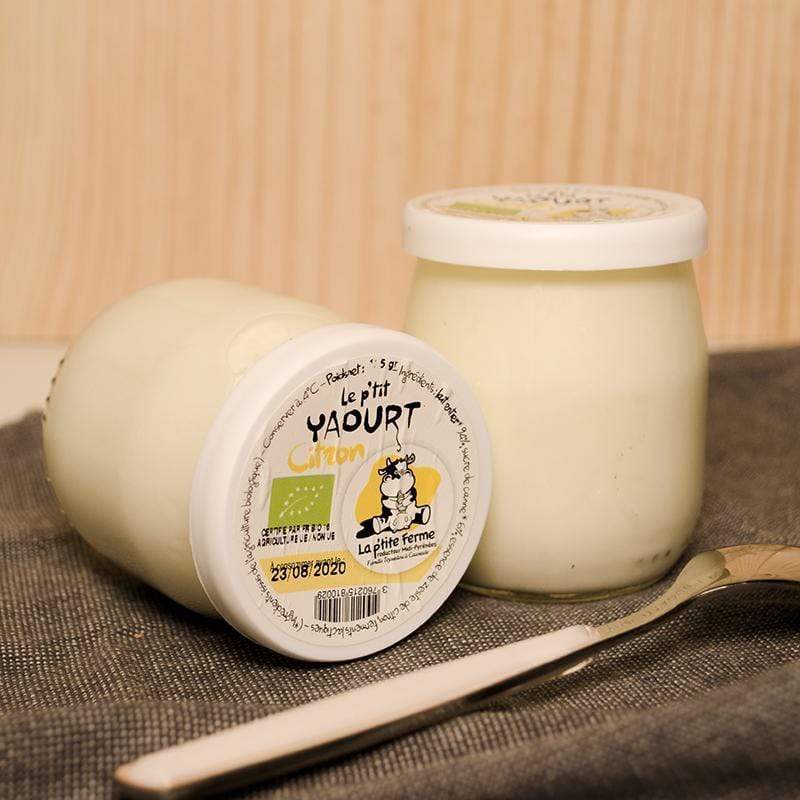 Yaourt citron BIO - 125g La p'tite ferme vrac-zero-dechet-ecolo-toulouse