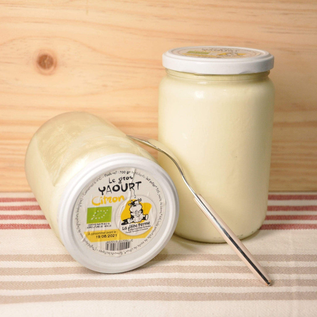 Yaourt citron BIO - 700g La p'tite ferme vrac-zero-dechet-ecolo-toulouse
