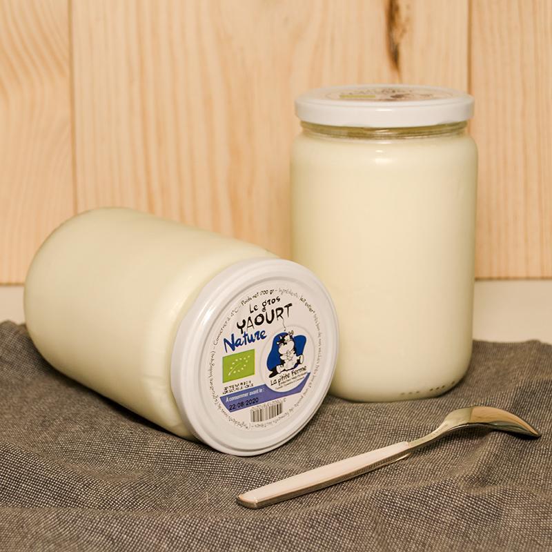 Yaourt nature BIO - 700g La p'tite ferme vrac-zero-dechet-ecolo-toulouse