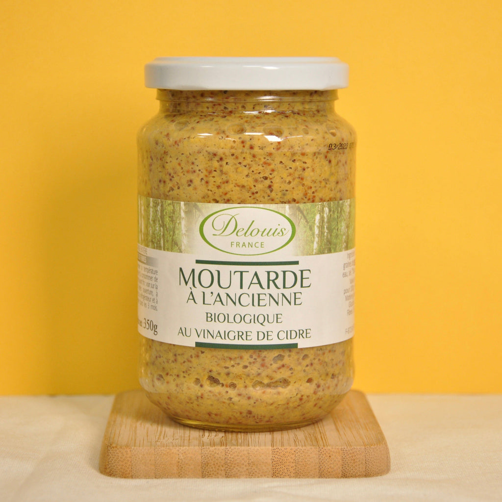 Copie de Moutarde entière ancienne au vinaigre de cidre BIO - 200g Delouis vrac-zero-dechet-ecolo-toulouse