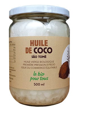 Huile de coco vierge - 500ml Clément Touzouli vrac-zero-dechet-ecolo-toulouse