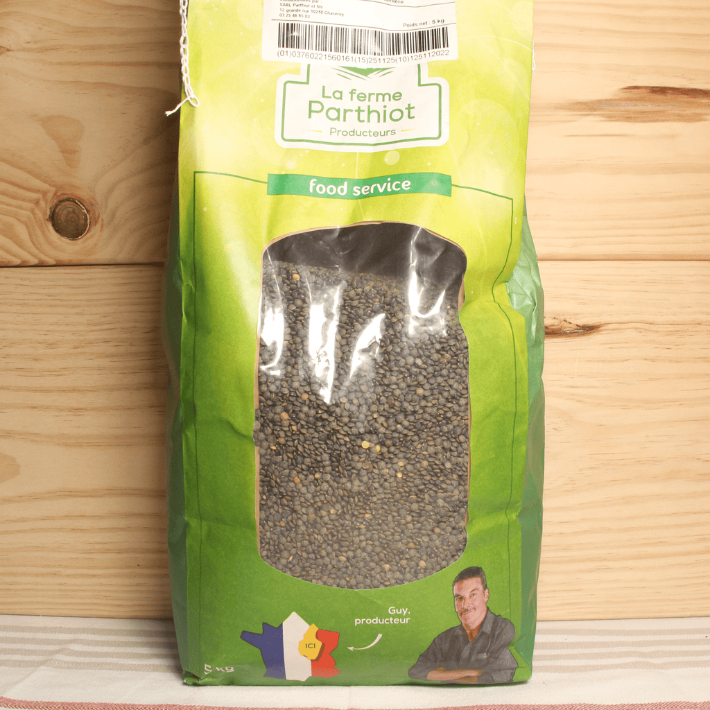 Lentilles vertes de France - 5kg La Ferme Parthiot vrac-zero-dechet-ecolo-toulouse
