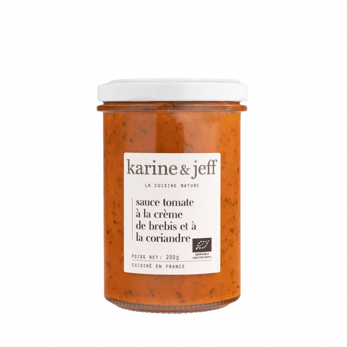 Sauce tomate à la crème de brebis et à la coriandre - 200g Karine & Jeff vrac-zero-dechet-ecolo-toulouse