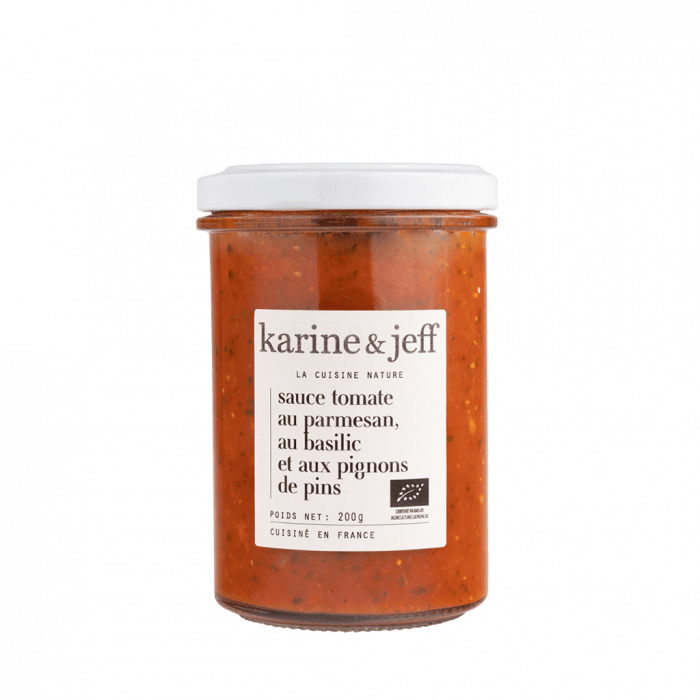 Sauce tomate BIO au parmesan, au basilic et aux pignons de pin - 200g Karine & Jeff vrac-zero-dechet-ecolo-toulouse