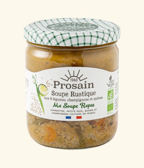 Soupe repas Rustique (6 légumes, champignons et quinoa) BIO - 420g Prosain vrac-zero-dechet-ecolo-toulouse