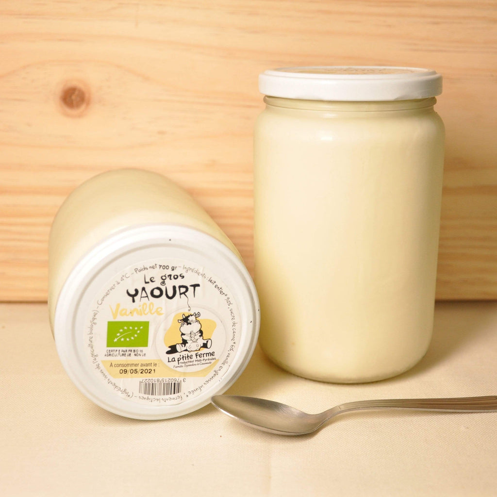 Yaourt vanille - 700g La p'tite ferme vrac-zero-dechet-ecolo-toulouse